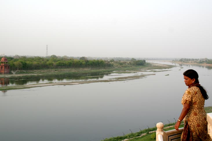 Yamuna River From Taj Mahal Plinth, Agra, Uttar Pradesh, India