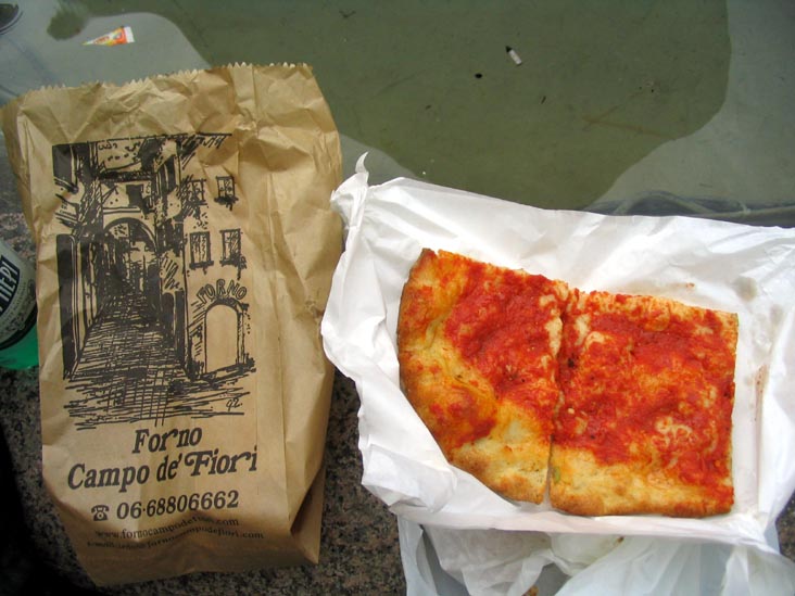 Tomato Pizza, Forno Campo de' Fiori, Campo de' Fiori, 22, Rome, Lazio, Italy