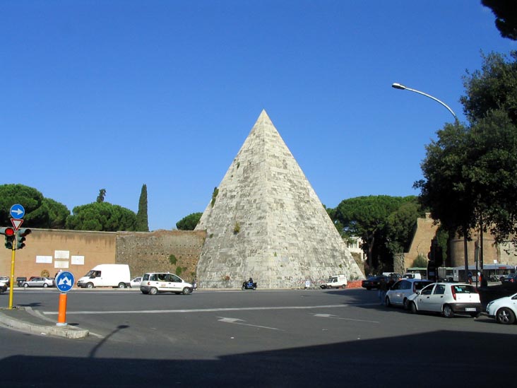 Pyramid of Caius Cestius, Piazzale Ostiense, Rome, Lazio, Italy