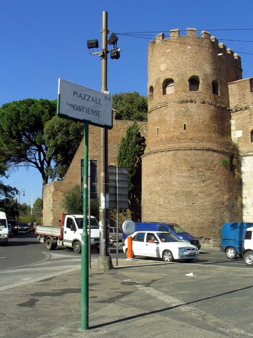 Aurelian Wall, Piazzale Ostiense, Rome, Lazio, Italy