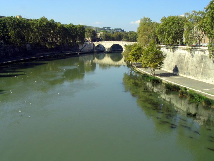 Ponte Sisto From Ponte Garibaldi, Rome, Lazio, Italy