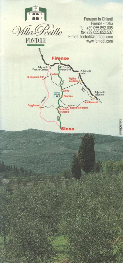 Brochure, Fontodi, Panzano in Chianti, Tuscany, Italy