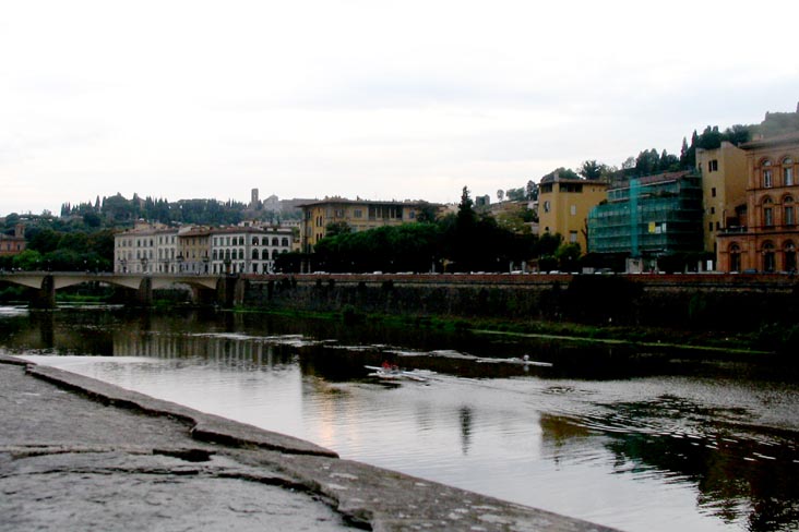 Arno River, Ponte Alle Grazie, Florence, Tuscany, Italy