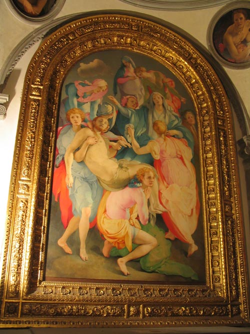 Pontormo's Deposition, Chiesa di Santa Felicita, Oltrarno, Florence, Tuscany, Italy