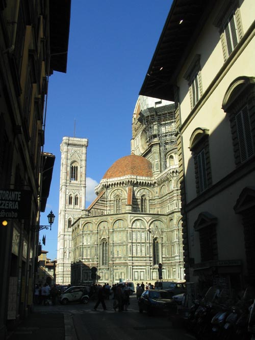 Duomo, Piazza Del Duomo From Via dell'Oriuolo, Florence, Tuscany, Italy