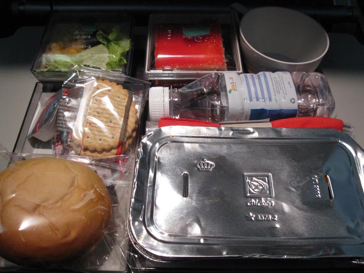In-Flight Meal Service, Royal Jordanian Airlines Flight 261 From Amman, Jordan To New York City-JFK, January 11, 2011