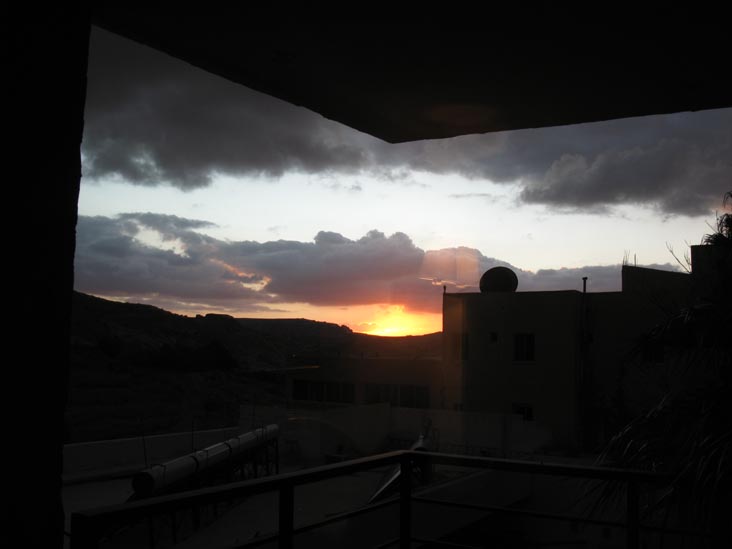 Sunset From Room 360 Balcony, Petra Palace Hotel, Wadi Musa, Jordan