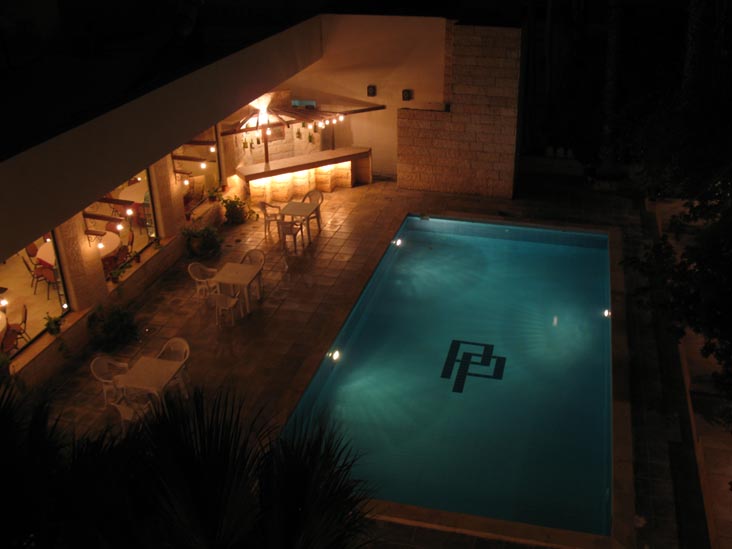 Pool From Room 360 Balcony, Petra Palace Hotel, Wadi Musa, Jordan