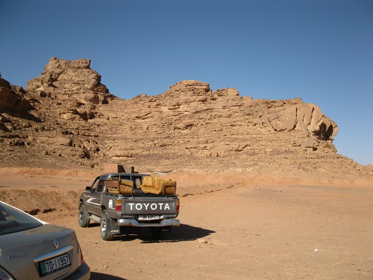 Parking Area, Jabal Rum Camp, Wadi Rum, Jordan