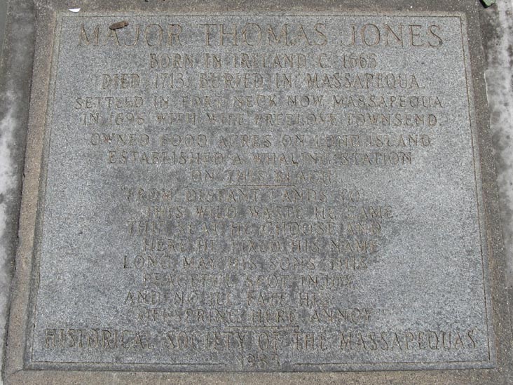 Major Thomas Jones Plaque, Central Mall, Jones Beach, Nassau County, Long Island, New York