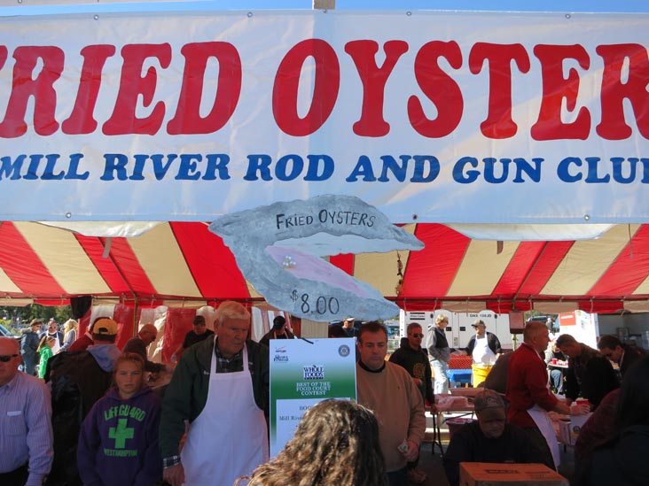 Mill River Rod & Gun Club Fried Oyster Booth, Oyster Festival, Oyster Bay, New York, October 13, 2012