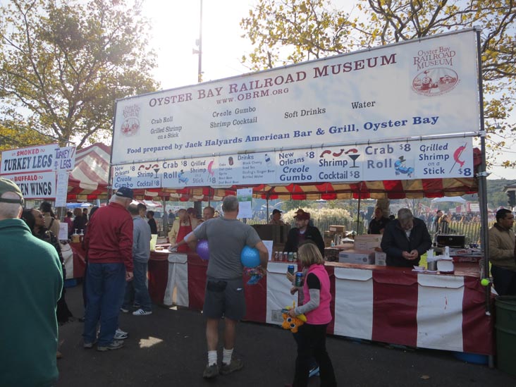Food Court and Sponsors' Tables, Oyster Festival, Oyster Bay, New York, October 13, 2012