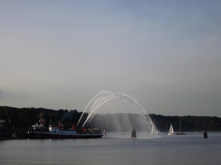 Fire Boat, Oyster Bay Harbor, Oyster Festival, Oyster Bay, New York, October 13, 2012