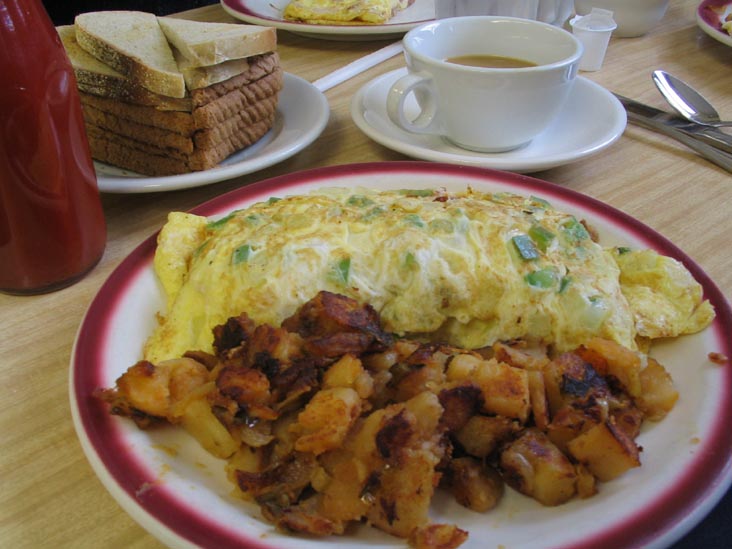 Spanish Omelette, Coronet Luncheonette, 2 Front Street, Greenport, New York
