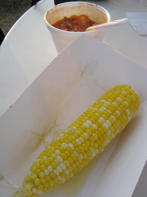 Corn on the Cob, Clam Bar at Napeague, Montauk Highway (Route 27) Between Amagansett and Montauk, South Fork, Long Island, New York
