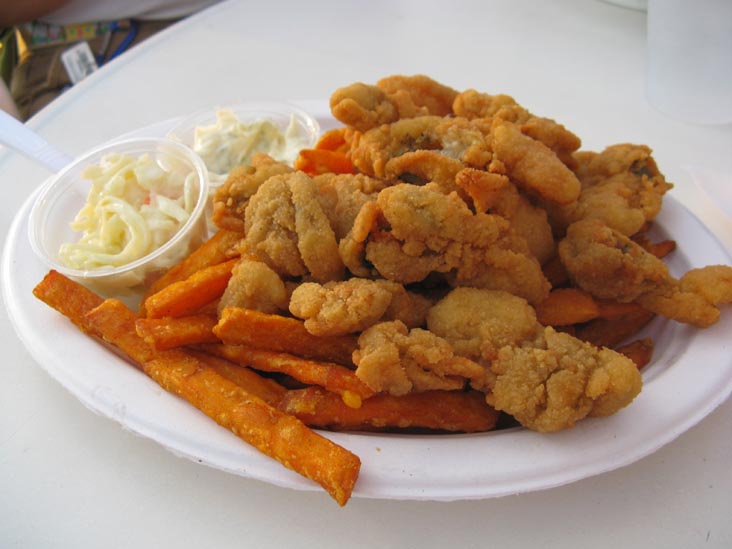 Clam Strips, Clam Bar at Napeague, Montauk Highway (Route 27) Between Amagansett and Montauk, South Fork, Long Island, New York