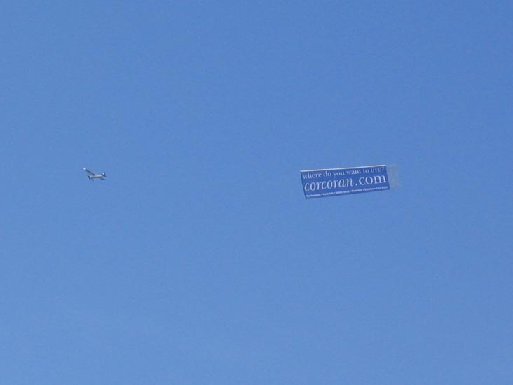 Plane Carrying Banner, Mecox Beach, Jobs Lane, Bridgehampton, New York