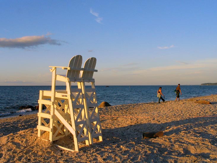 Lifeguard Chair, Beach, Wildwood State Park, Wading River, Long Island, New York