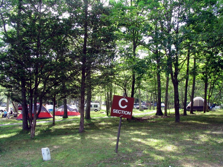 C Section, Campground, Wildwood State Park, Wading River, Long Island, New York