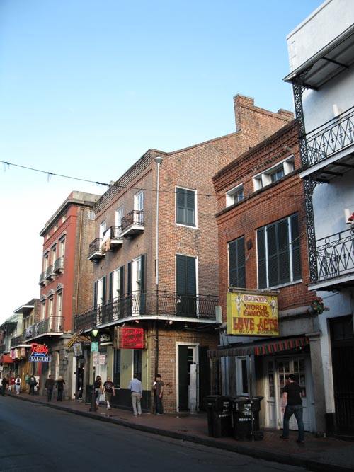 Bourbon Street Between St. Louis Street and Toulouse Street, French Quarter, New Orleans, Louisiana