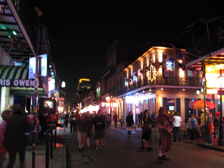 Bourbon Street at St. Louis Street, French Quarter, New Orleans, Louisiana