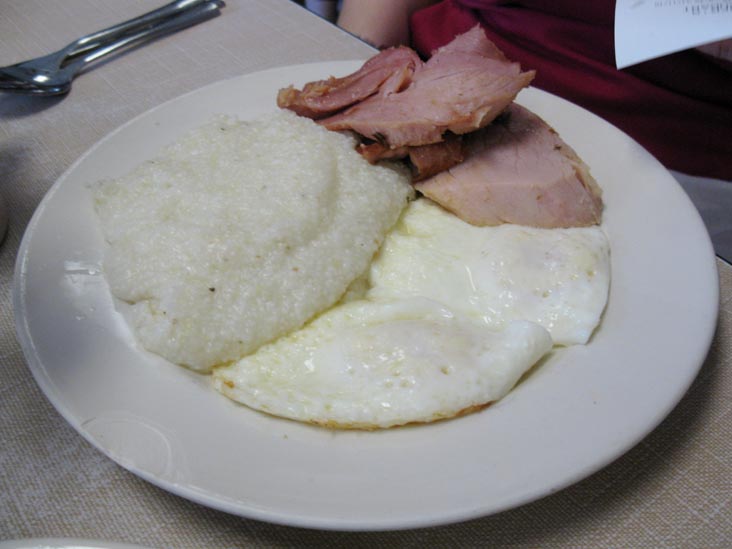 Eggs, Grits and Ham, Mother's Restaurant, 401 Poydras Street, New Orleans, Louisiana