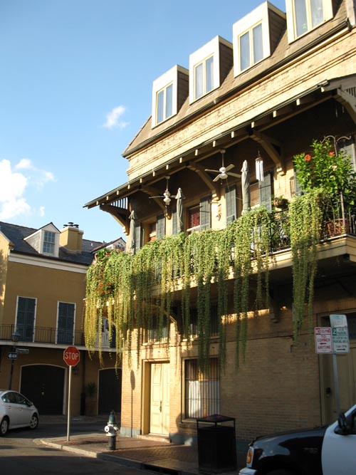 St. Louis Street at Burgundy Street, French Quarter, New Orleans, Louisiana