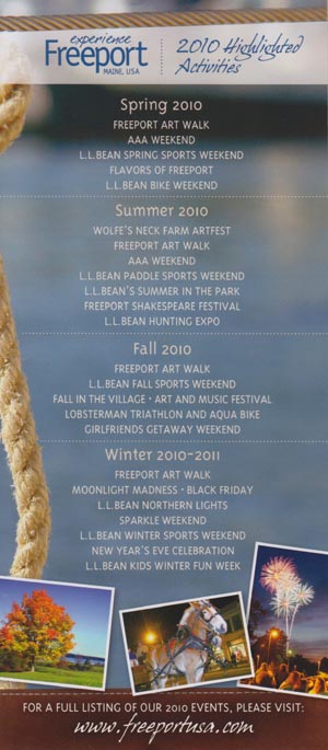 Experience Freeport 2010 Highlighted Activities Brochure