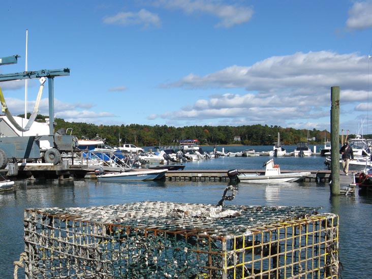 Freeport Town Wharf Outside Harraseeket Lunch & Lobster Company, 36 Main Street, South Freeport, Maine