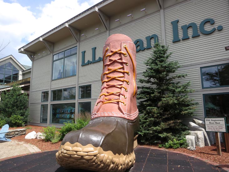 90th Anniversary Bean Boot, L.L. Bean Flagship Store, 95 Main Street, Freeport, Maine, July 6, 2013