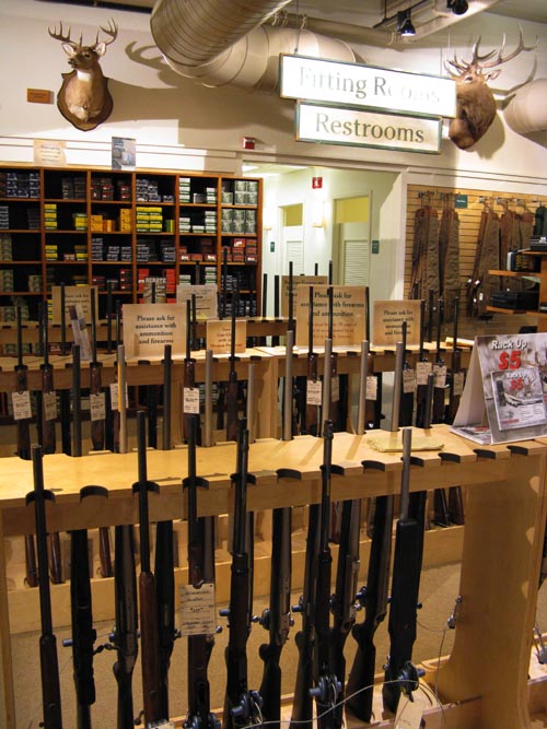 Rifles, L.L. Bean Hunting & Fishing Store, 95 Main Street, Freeport, Maine