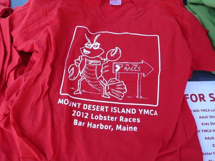 2012 Lobster Race T-Shirt, MDI Rotary Fourth of July Seafood Festival, Bar Harbor, Maine, July 4, 2013