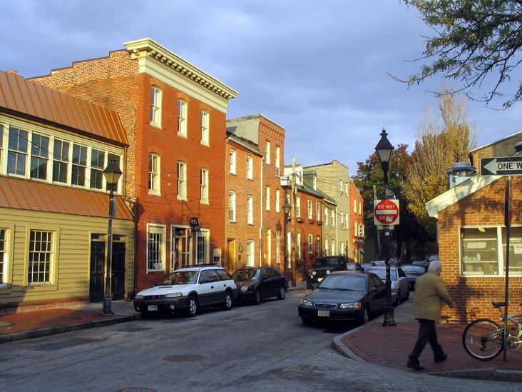 South Broadway and Lancaster Street, Fells Point, Baltimore, Maryland