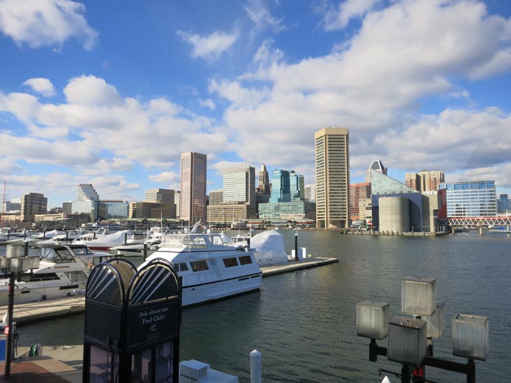 View of Inner Harbor From Rusty Scupper, 402 Key Highway, Baltimore, Maryland, January 18, 2016