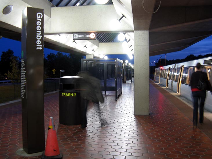 Greenbelt Station, Green Line, DC Metrorail, Greenbelt, Maryland