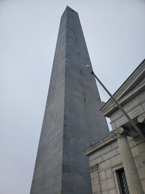 Bunker Hill Monument, Freedom Trail, Boston, Massachusetts, January 15, 2023