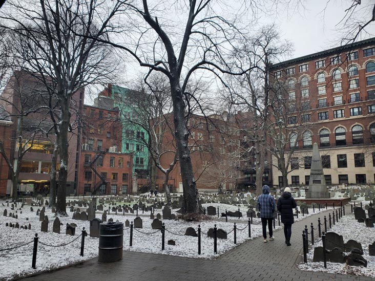 Granary Burying Ground, Freedom Trail, Boston, Massachusetts, January 15, 2023