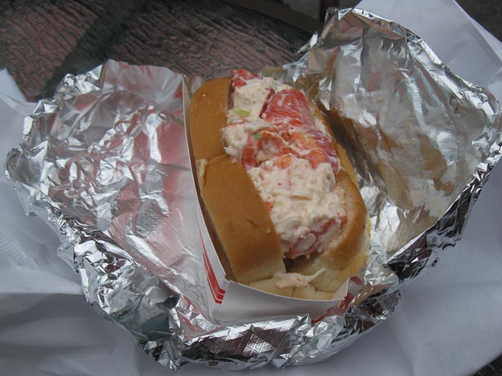 Lobster Roll, James Hook & Co., Atlantic Avenue at Seaport Boulevard, Boston, Massachusetts, July 24, 2010