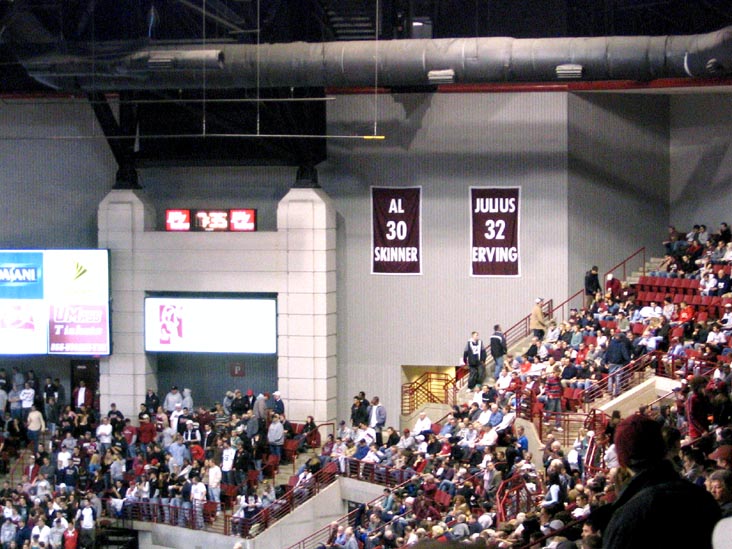 Retired UMass Basketball Numbers, Mullins Center, University of Massachusetts, Amherst, Massachusetts