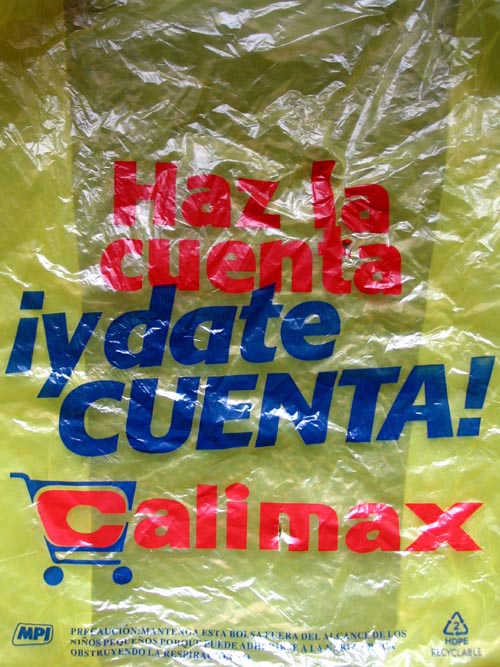Bag, Calimax, Blvd. Cuauhtémoc and Avenida Paseo de los Héroes, Tijuana, Baja California, Mexico