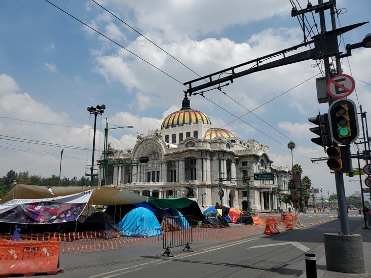 Palacio de Bellas Artes From Avenida Francisco I. Madero, Centro Histórico, Mexico City/Ciudad de México, Mexico, August 16, 2021