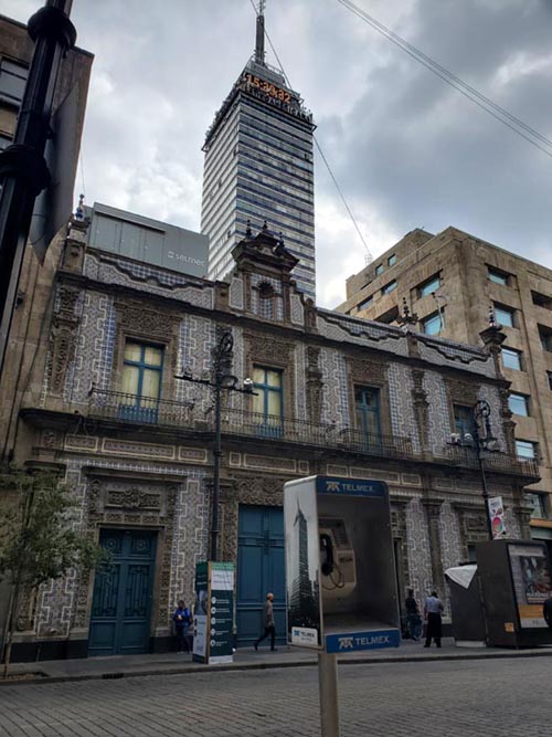 Casa de los Azulejos and Torre Latinoamericana From Avenida 5 de Mayo, Centro Histórico, Mexico City/Ciudad de México, Mexico, August 20, 2021