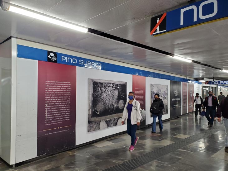 Pino Suárez Metro Station, Centro Histórico, Mexico City/Ciudad de México, Mexico, August 27, 2021