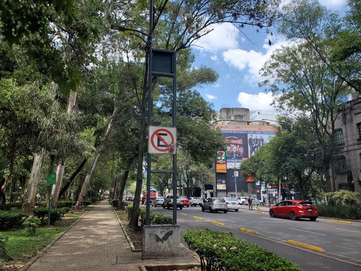 Avenida Nuevo Leon Outside Parque España, Condesa, Mexico City/Ciudad de México, Mexico, August 10, 2021