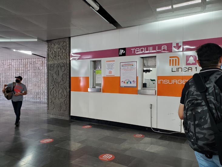 Insurgentes Metro Station, Colonia Juárez, Mexico City/Ciudad de México, Mexico, August 6, 2021