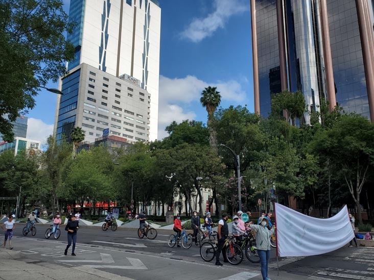 Paseo de la Reforma at Glorieta de la Palma, Mexico City/Ciudad de México, Mexico, August 15, 2021
