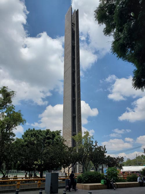 Estela de Luz, Paseo de la Reforma, Mexico City/Ciudad de México, Mexico, August 15, 2021