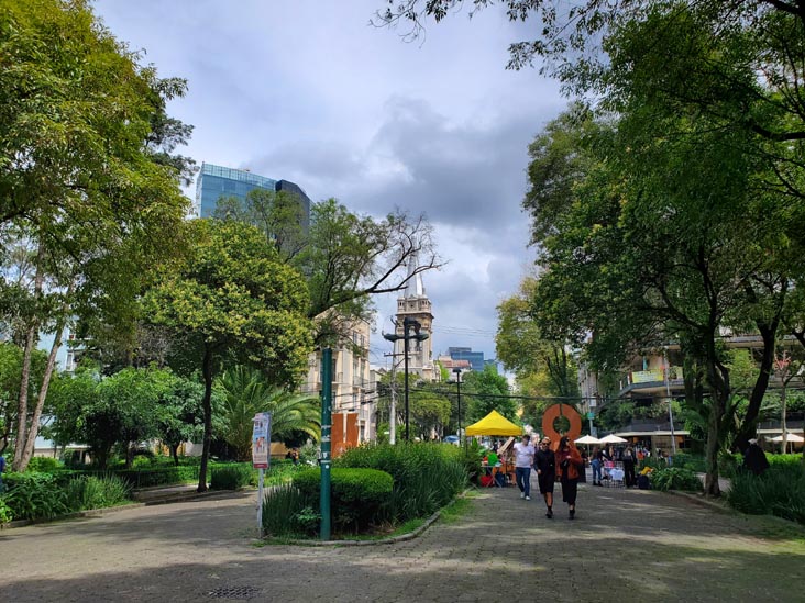 Plaza Rio de Janeiro, Colonia Roma, Mexico City/Ciudad de México, Mexico, August 22, 2021
