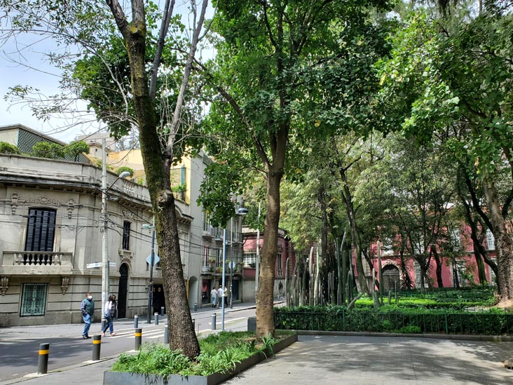 Plaza Rio de Janeiro, Colonia Roma, Mexico City/Ciudad de México, Mexico, August 22, 2021