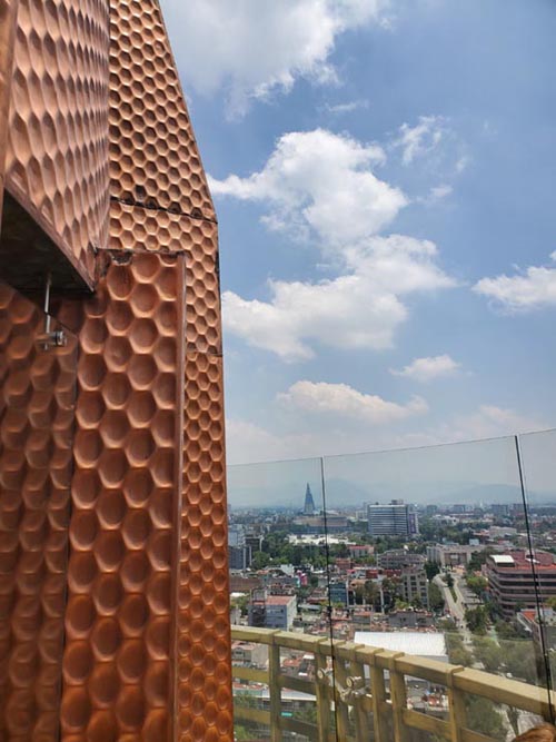 Torre Insignia From Alto Mirador, Monumento a la Revolución, Plaza de le República, Colonia Tabacalera, Mexico City/Ciudad de México, Mexico, August 11, 2021